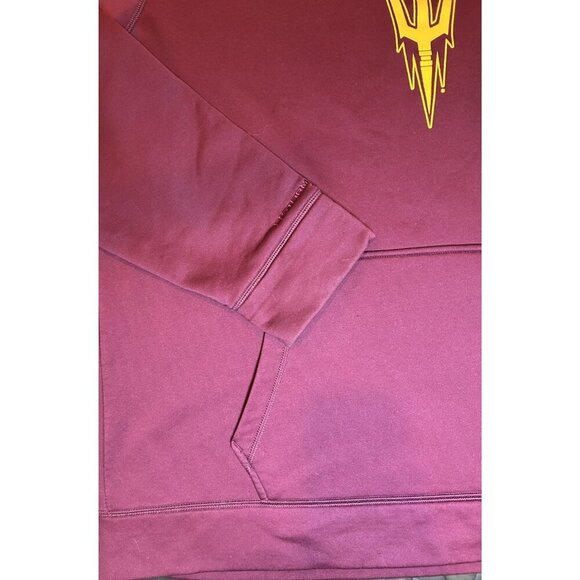 Under Armour Arizona State Sun Devils Hoodie Maroon Sweatshirt Men's Size XL - Picture 4 of 7